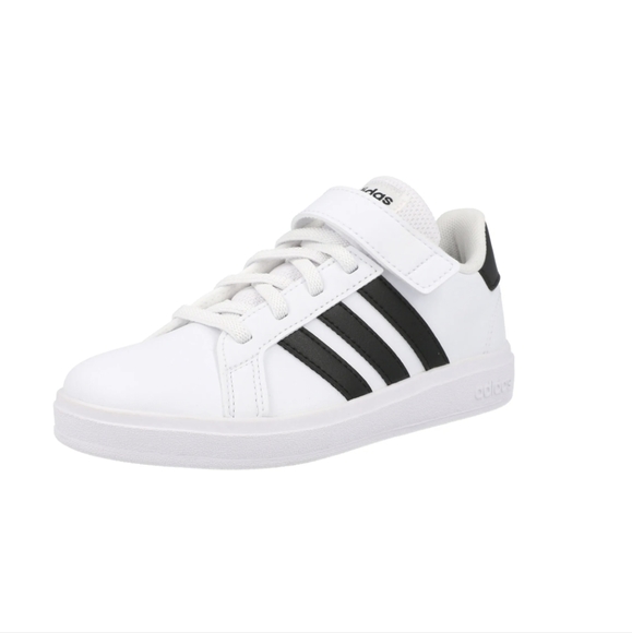 adidas Other - Adidas Boys Size 3 White & Black Grand Court 2.0 Sneaker GW6521